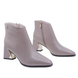 Ghete Dama Elegante FeelingPiele Naturala H5218-3433 Bej