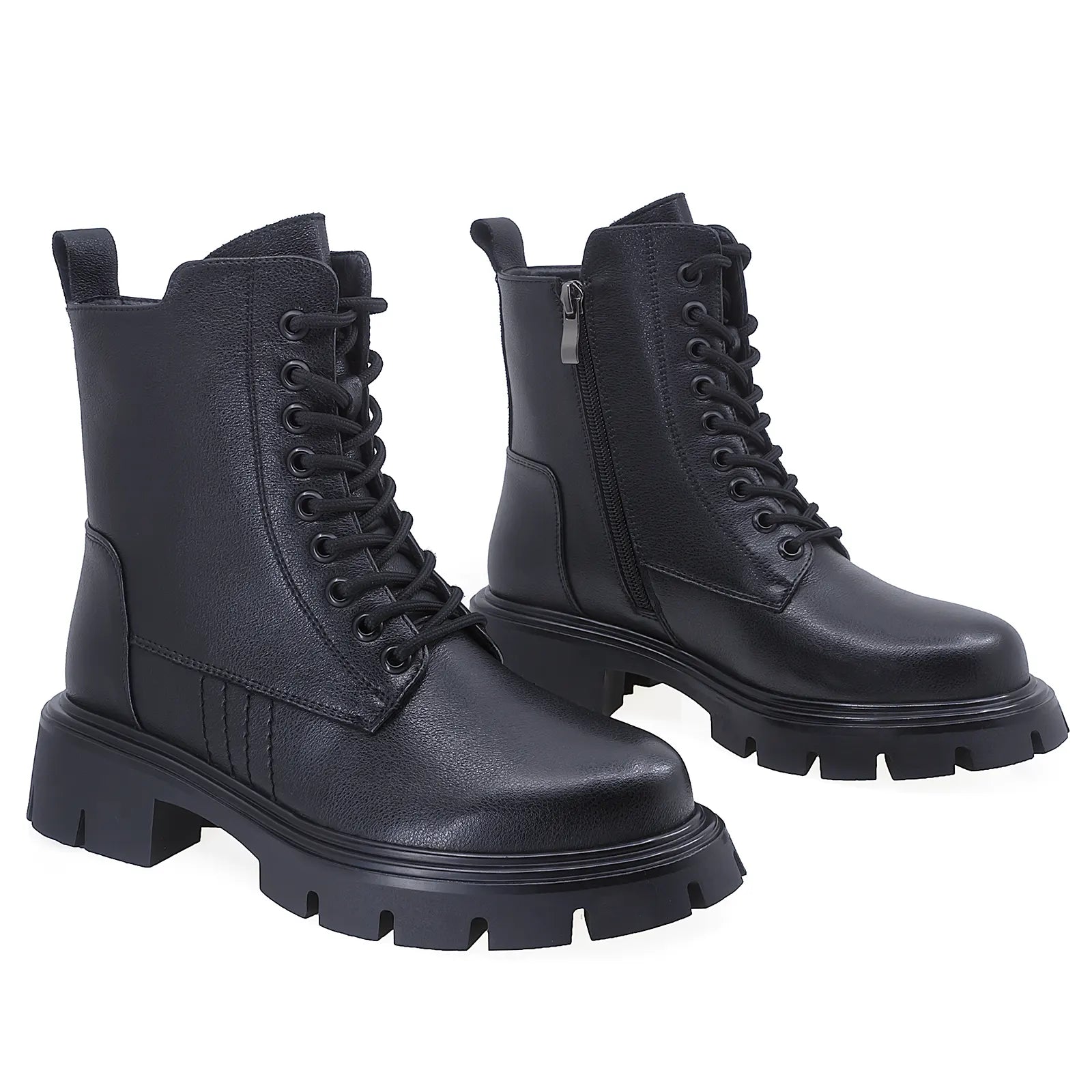 Ghete Dama Casual Anna Viotti Piele Naturala D106-2577-F150 Negru