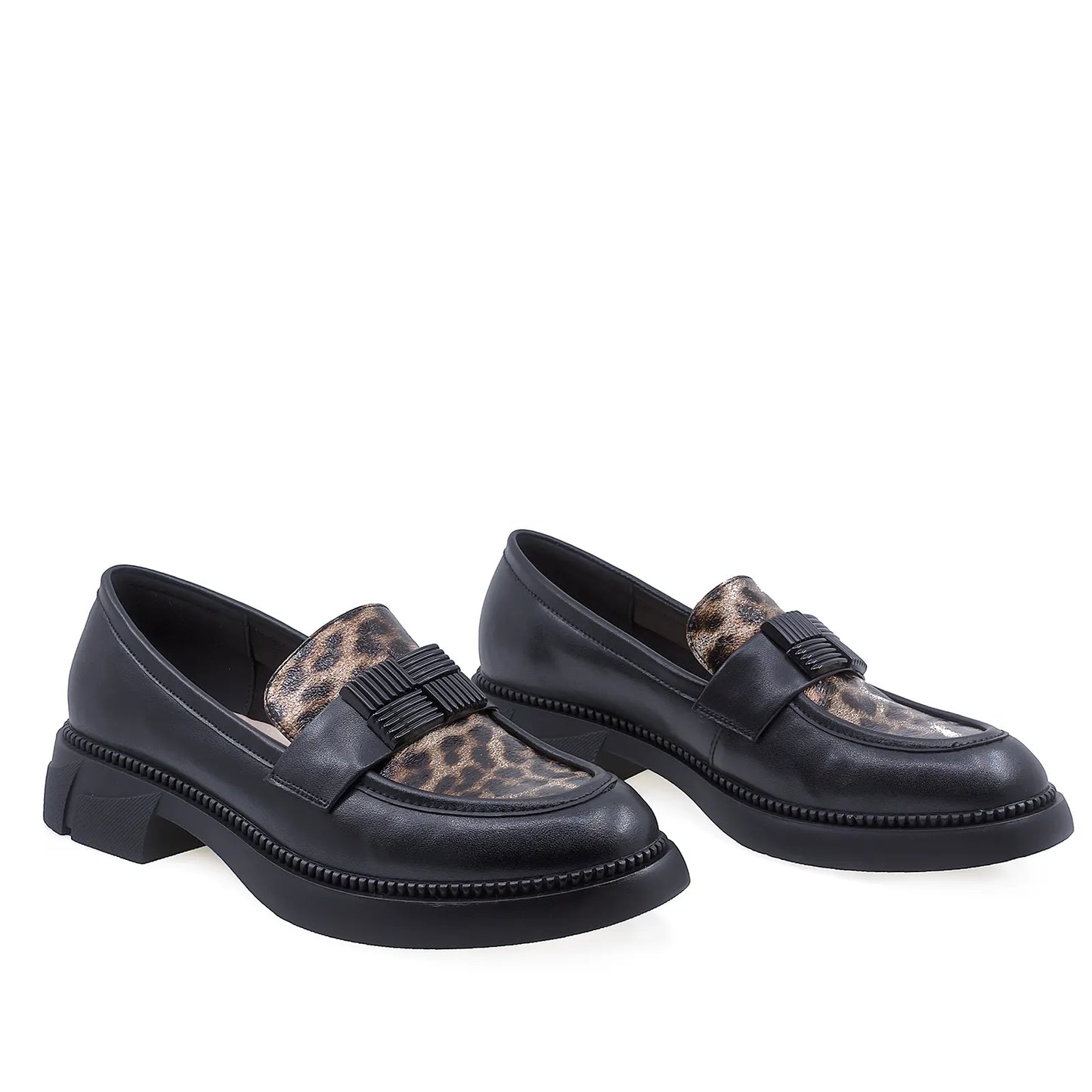 Pantofi Dama Casual Anna Viotti Piele Naturala D105-4279D-K122-NT-01-NT-17 Negru