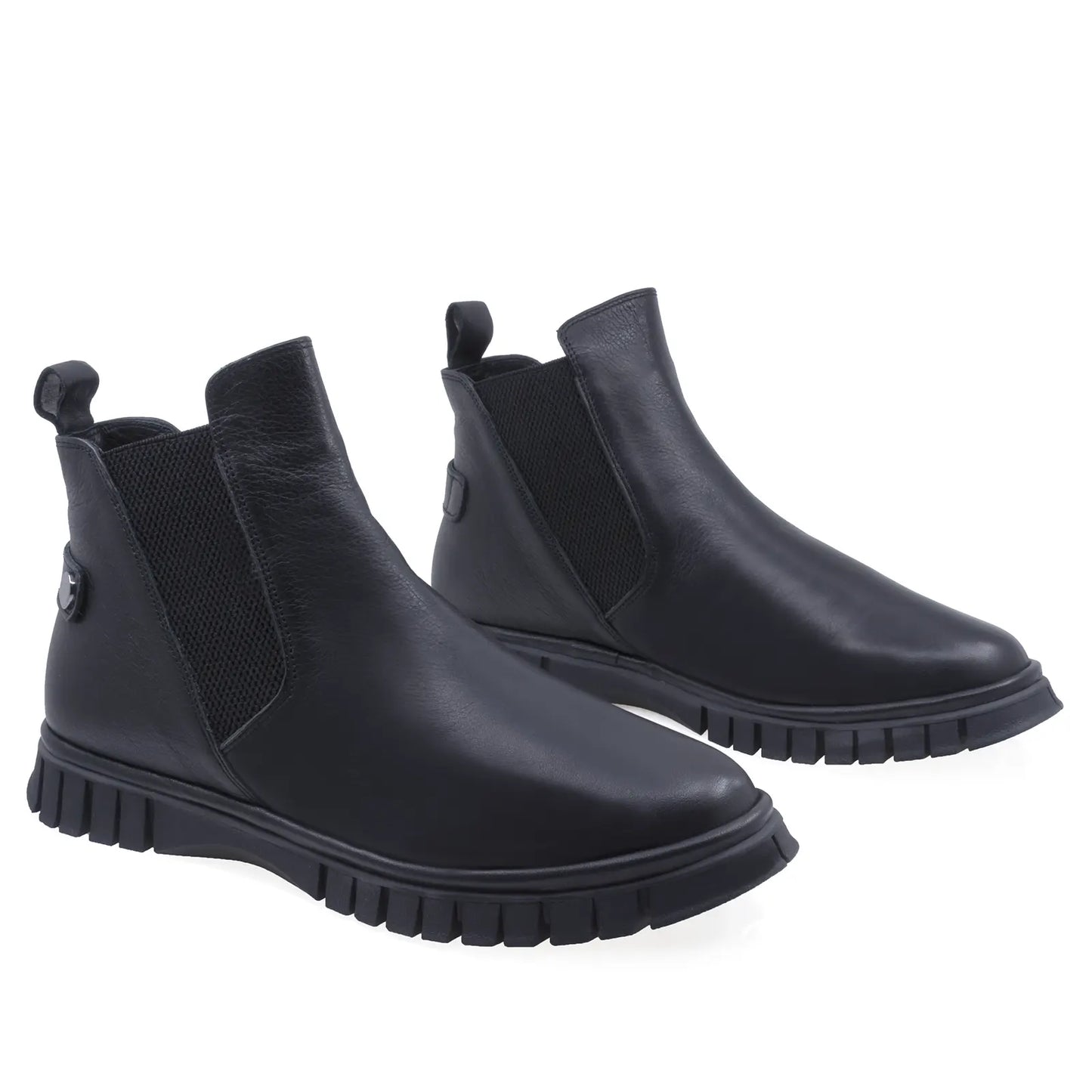 Ghete Dama Casual Anna Viotti Piele Naturala D45-24437 Negru