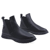 Ghete Dama Casual Anna Viotti Piele Naturala D45-24437 Negru