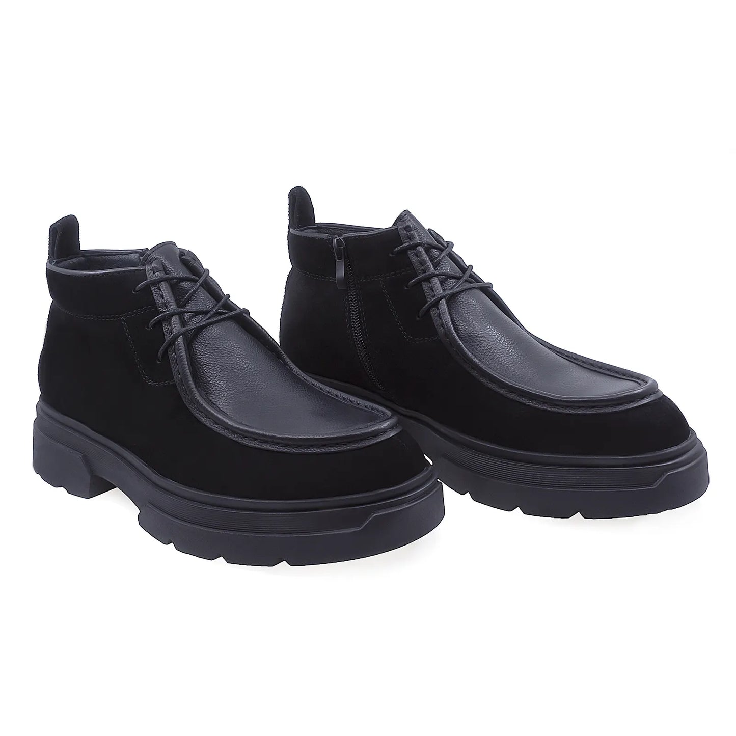Ghete barbati casual Goretti piele intoarsa B109-HS2158-2-1 negru