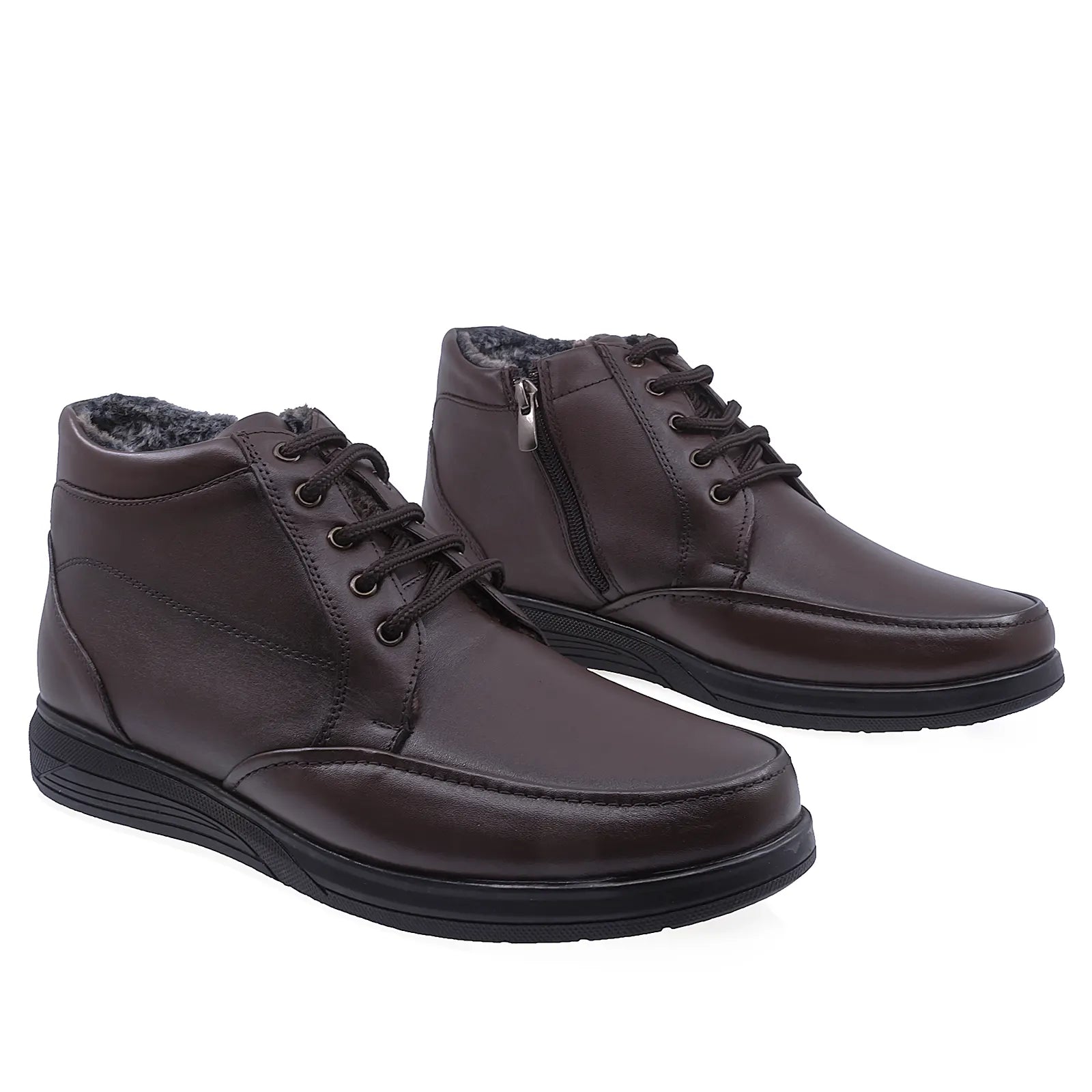 Ghete barbati casual Goretti piele naturala B25-3203 maro