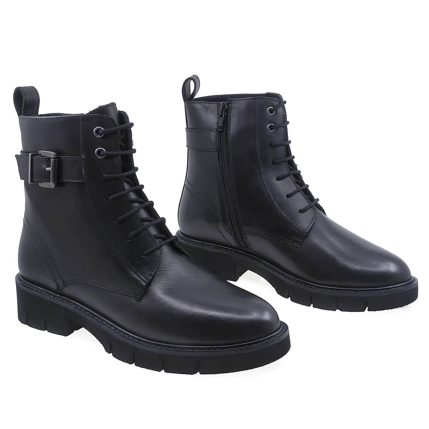 Ghete Dama Casual Anna Viotti Piele Naturala D200-67420 Negru