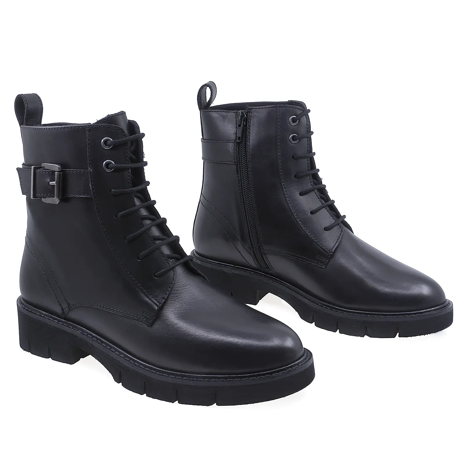 Ghete Dama Casual Anna Viotti Piele Naturala D200-67420 Negru