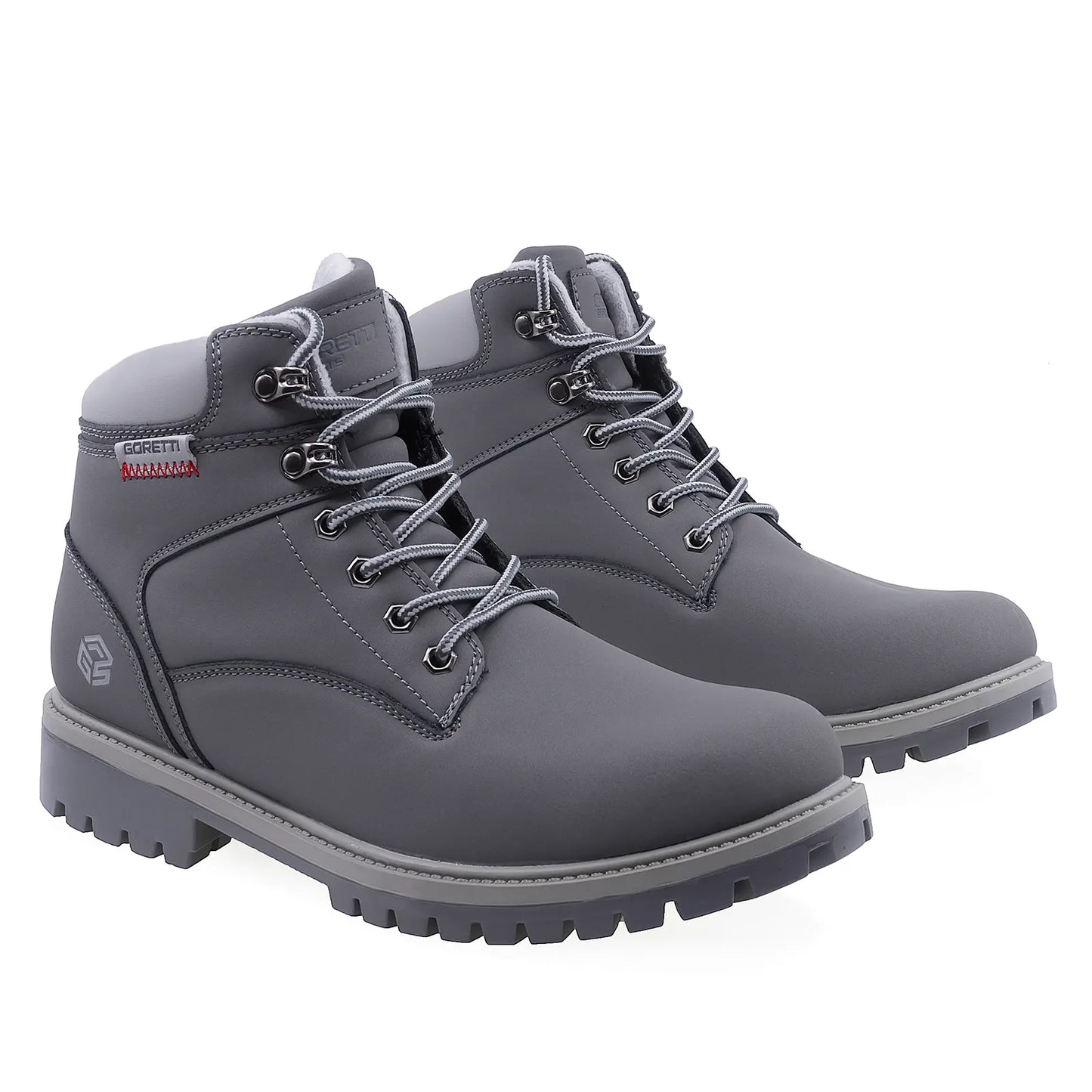 Ghete Dama Casual Goretti Piele Nabuc D110-22M8372 gri