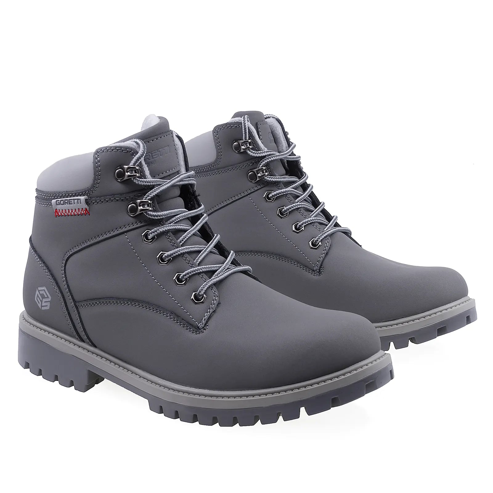 Ghete Dama Casual Goretti Piele Nabuc D110-22M8372 gri