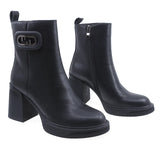 Ghete Dama Elegante Anna Viotti Piele Naturala D106-L358-6A696-T107 Negru