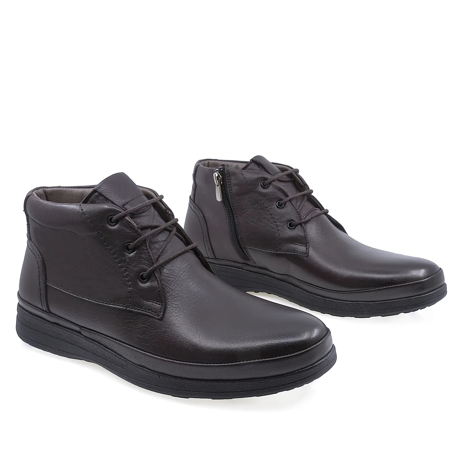 Ghete barbati casual Goretti piele naturala B41-123 maro