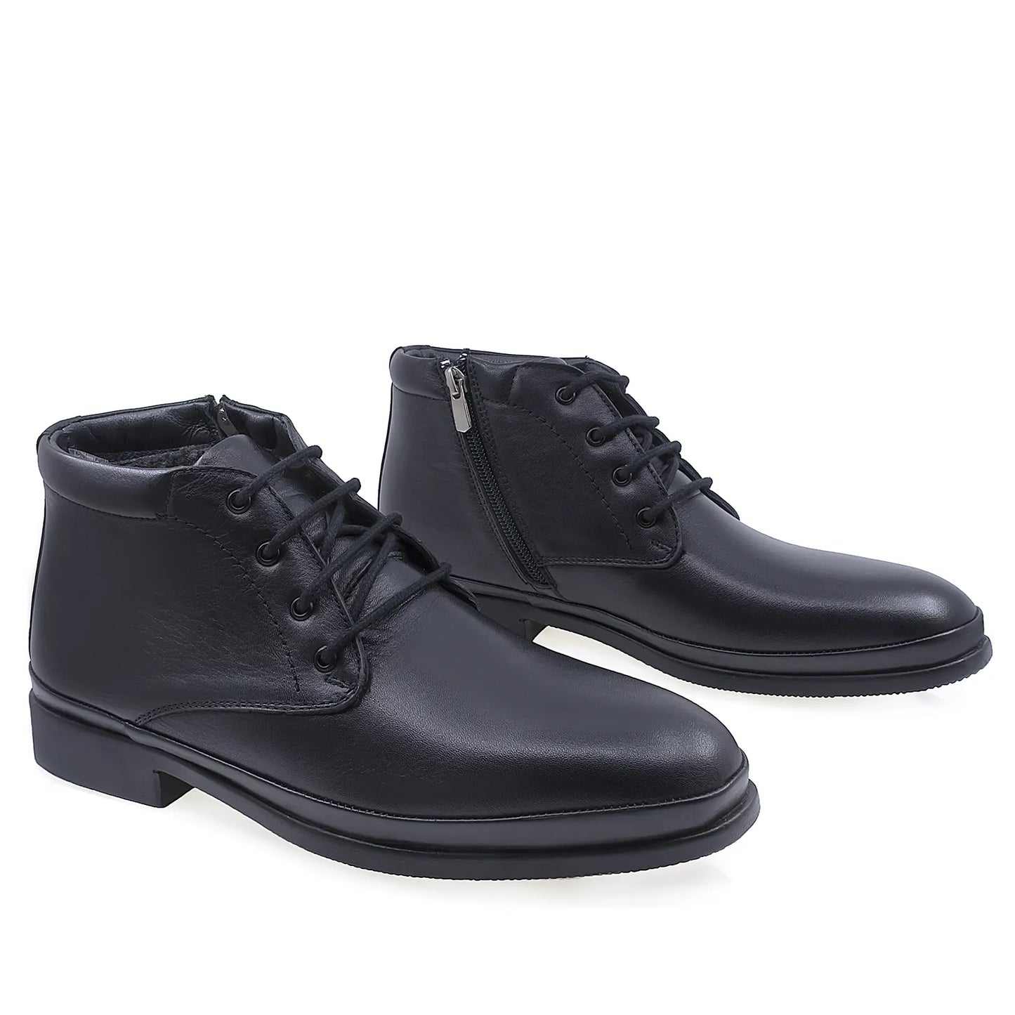 Ghete barbati casual Goretti piele naturala B41-125 negru