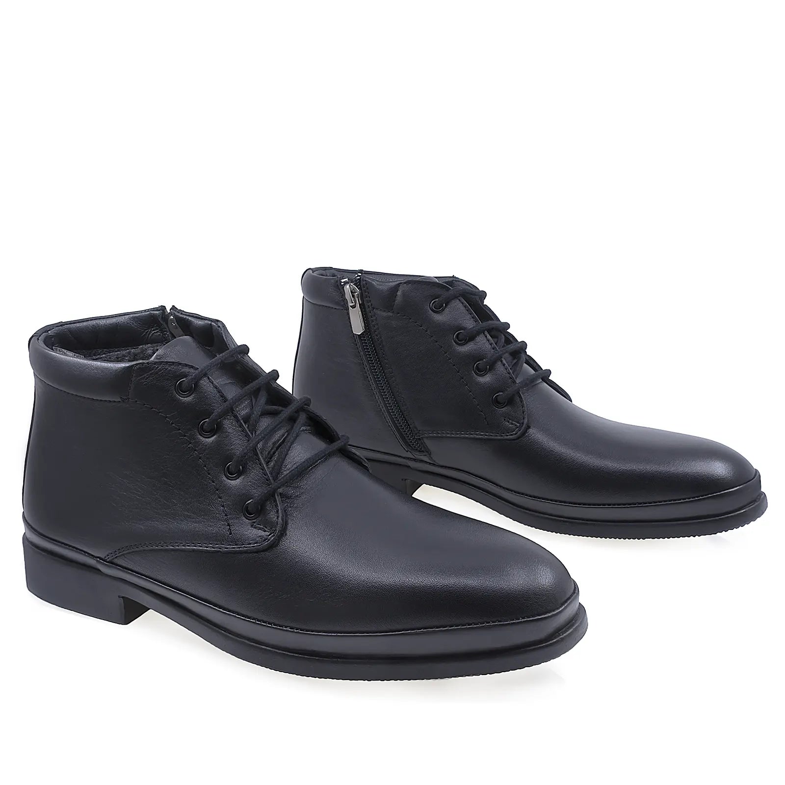 Ghete barbati casual Goretti piele naturala B41-125 negru