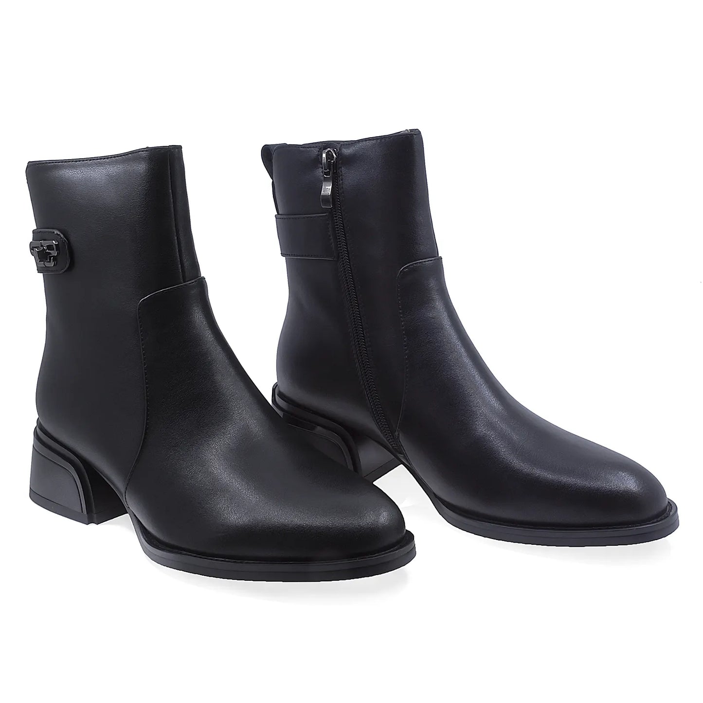 Ghete Dama Elegante Anna Viotti Piele Naturala D112-GAW2528 Negru