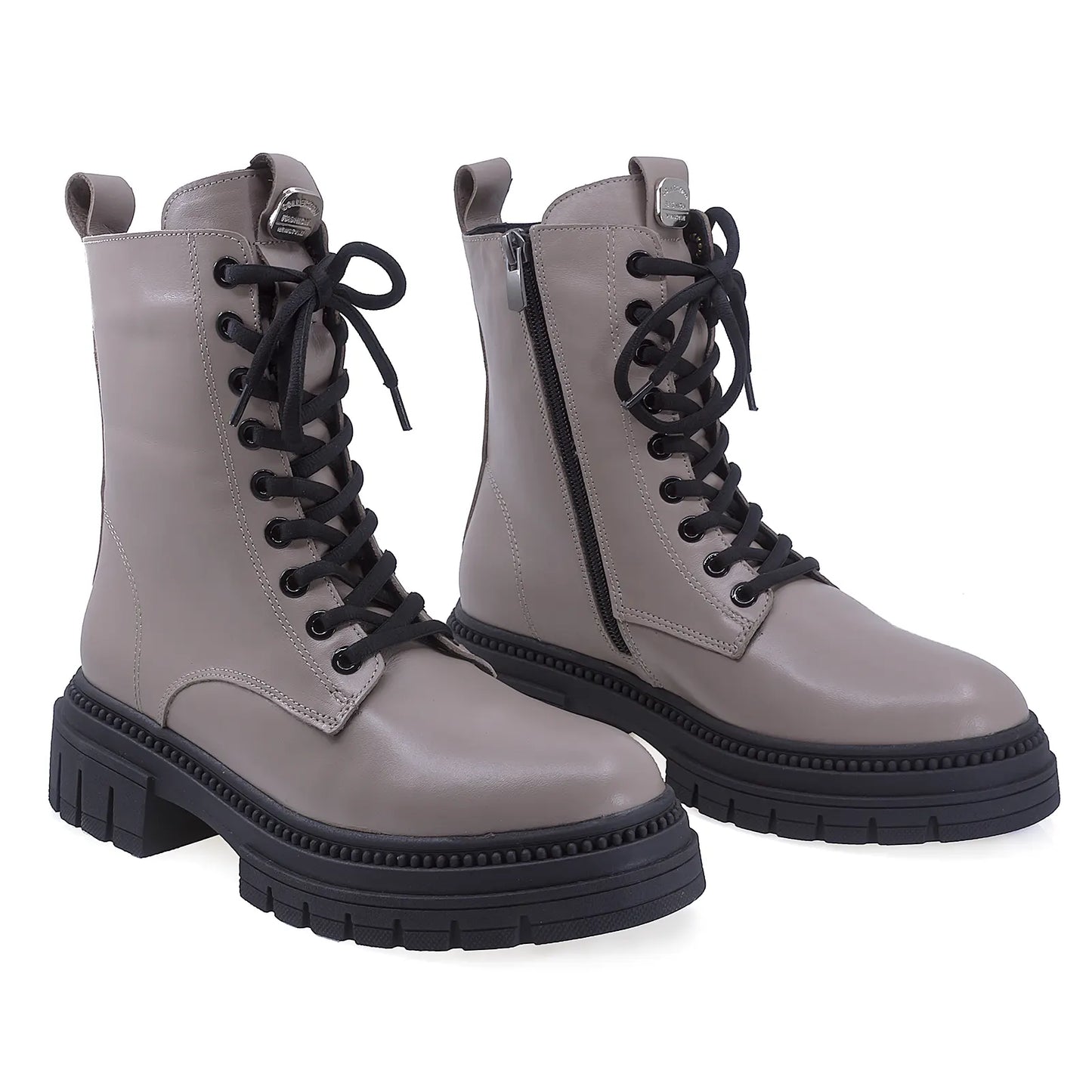 Ghete Dama Casual Anna Viotti Piele Naturala D30-118 Gri