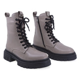 Ghete Dama Casual Anna Viotti Piele Naturala D30-118 Gri