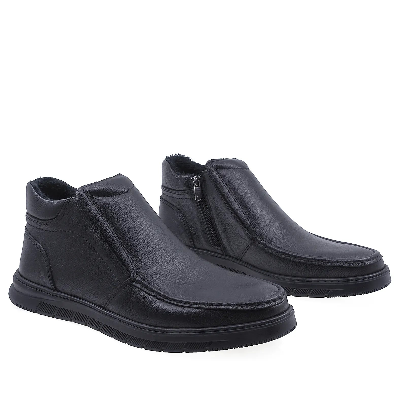 Ghete barbati casual Goretti piele naturala B69-149 negru