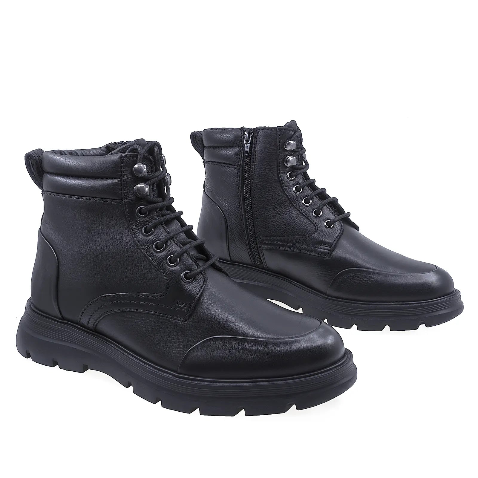 Ghete barbati casual Goretti piele naturala B200-80454 negru