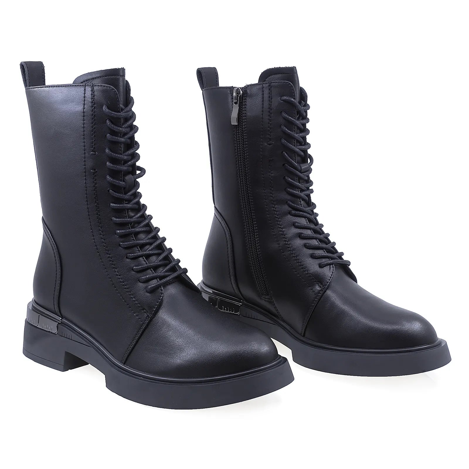 Ghete Dama Casual Anna Viotti Piele Naturala D106-D502-K127 Negru