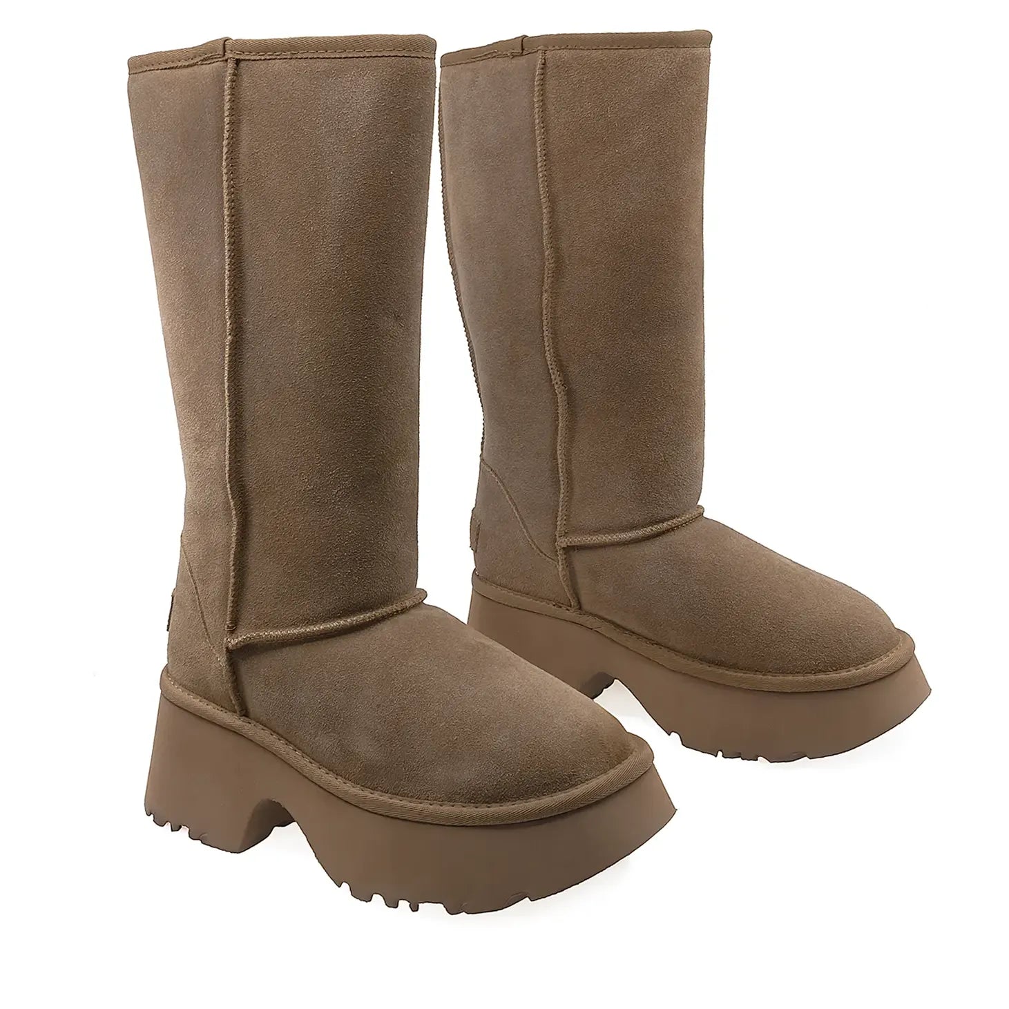 Cizme Dama Casual Anna Viotti Piele Intoarsa D113-8 Camel