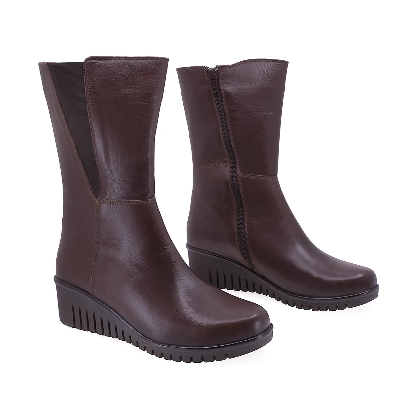 Cizme Dama Casual Anna Viotti Piele Naturala D22-5126 Maro