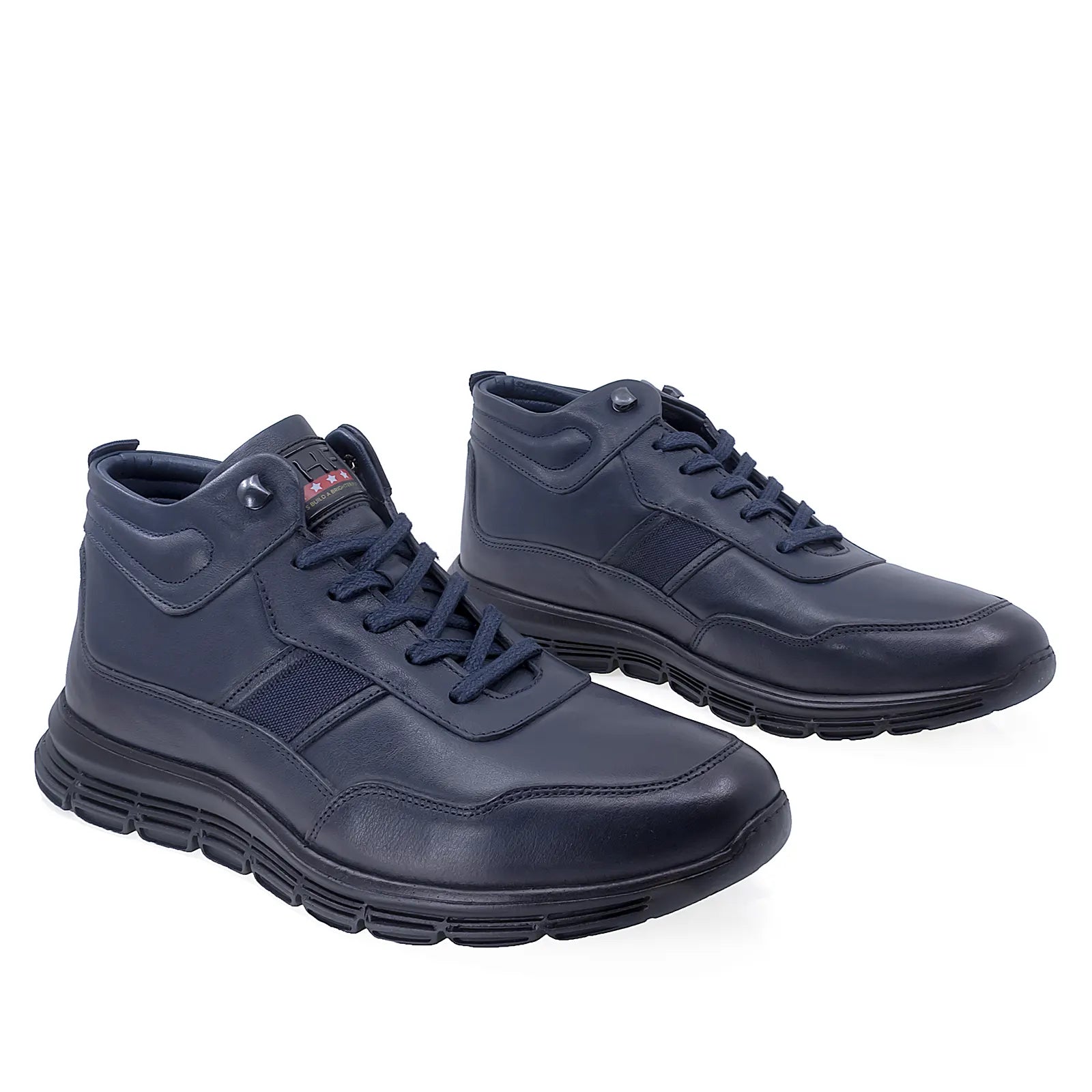 Ghete barbati casual Goretti piele naturala B36-9761-2254 bleumarin