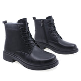 Ghete Dama Casual Anna Viotti Piele Naturala D111-2E53911-72 Negru