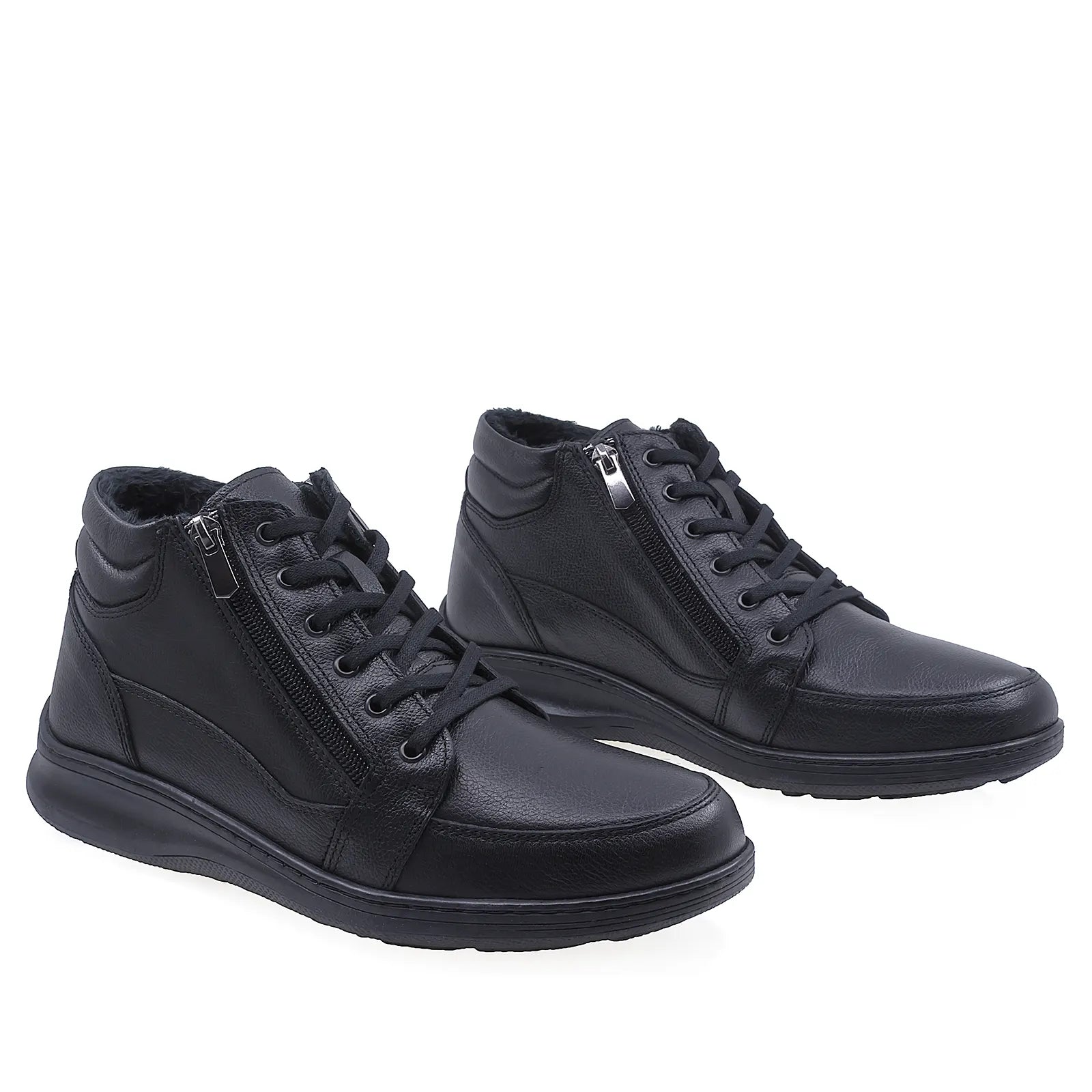 Ghete barbati casual Goretti piele naturala B69-2050 negru