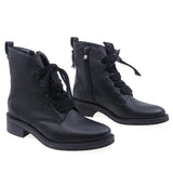 Ghete Dama Casual Kordel Piele Naturala 2745 Negru
