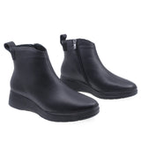 Ghete Dama Casual Anna Viotti Piele Naturala D50-4359 Negru