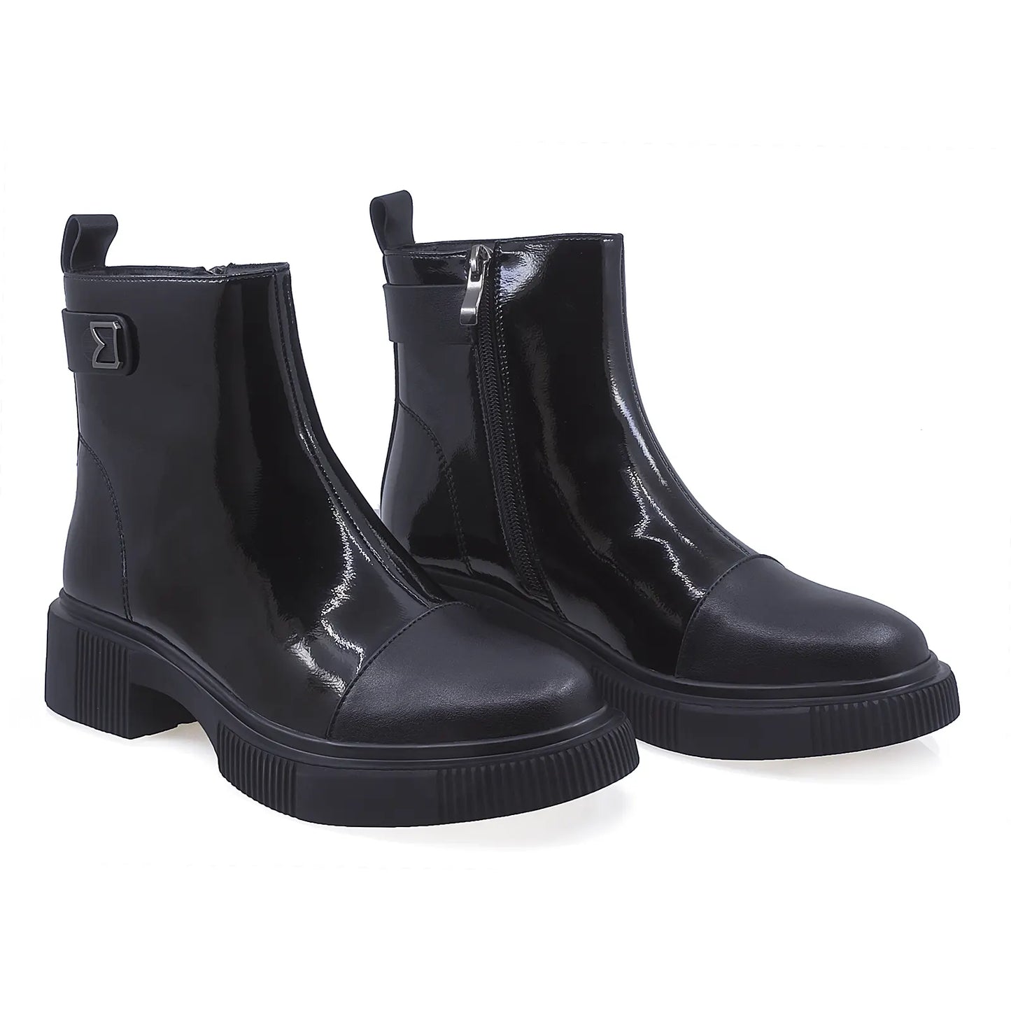 Ghete Dama Casual Anna Viotti Piele Naturala D112-GAW2527 Negru