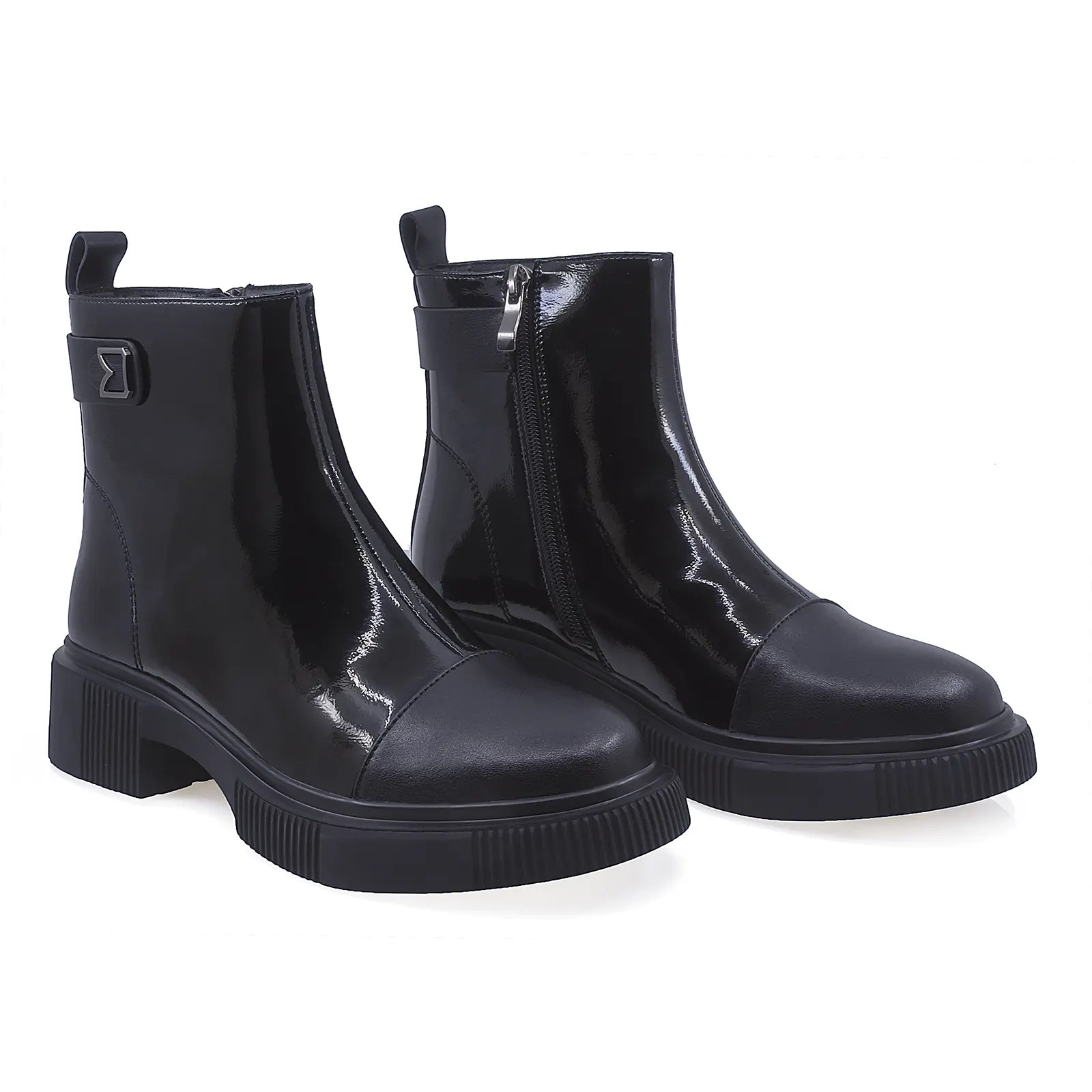 Ghete Dama Casual Anna Viotti Piele Naturala D112-GAW2527 Negru