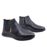 Ghete barbati casual Goretti piele naturala B64-1949 negru