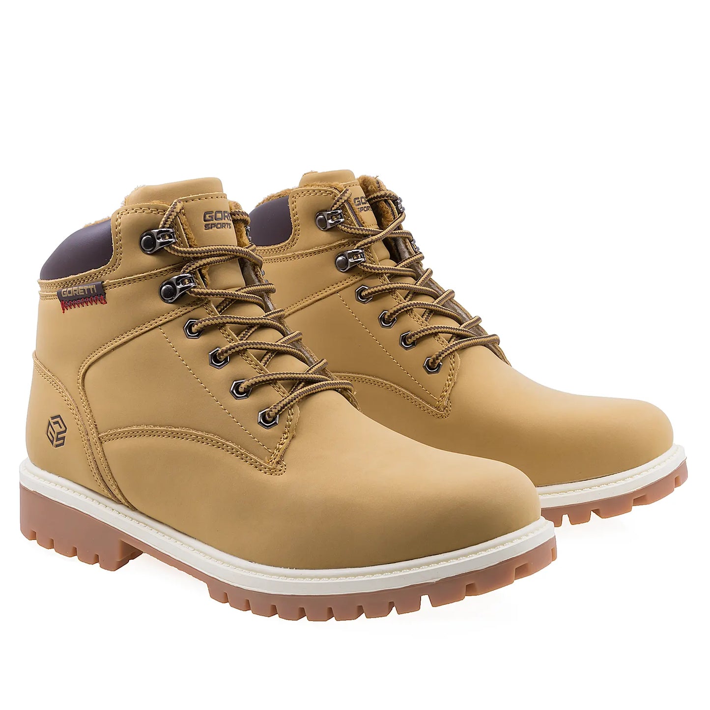 Ghete Barbati Casual Goretti Piele Nabuc B110-22M8372 mustar