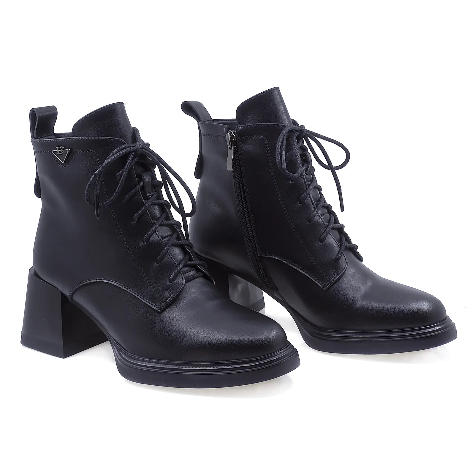 Ghete Dama Casual Anna Viotti Piele Naturala D112-GAW2552 Negru