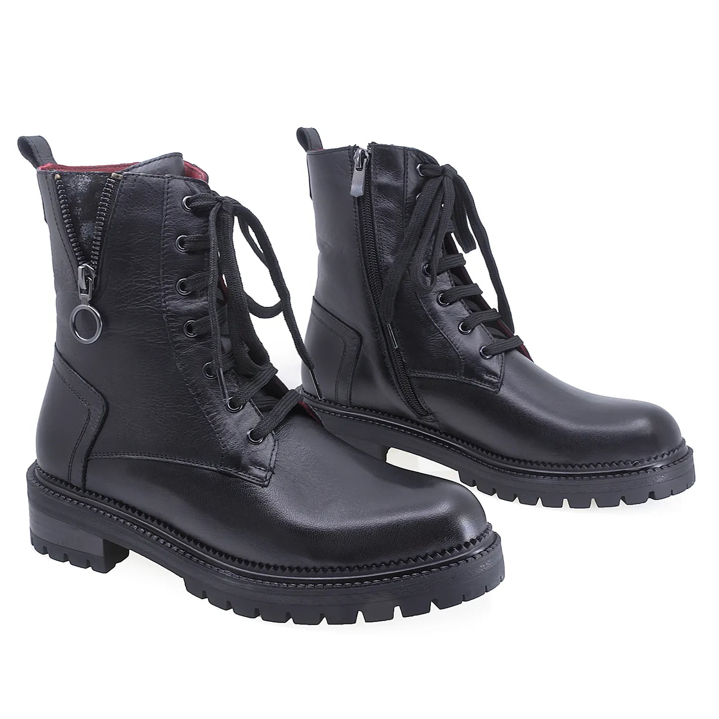 Ghete Dama Casual Anna Viotti Piele Naturala D54-1903-95 Negru