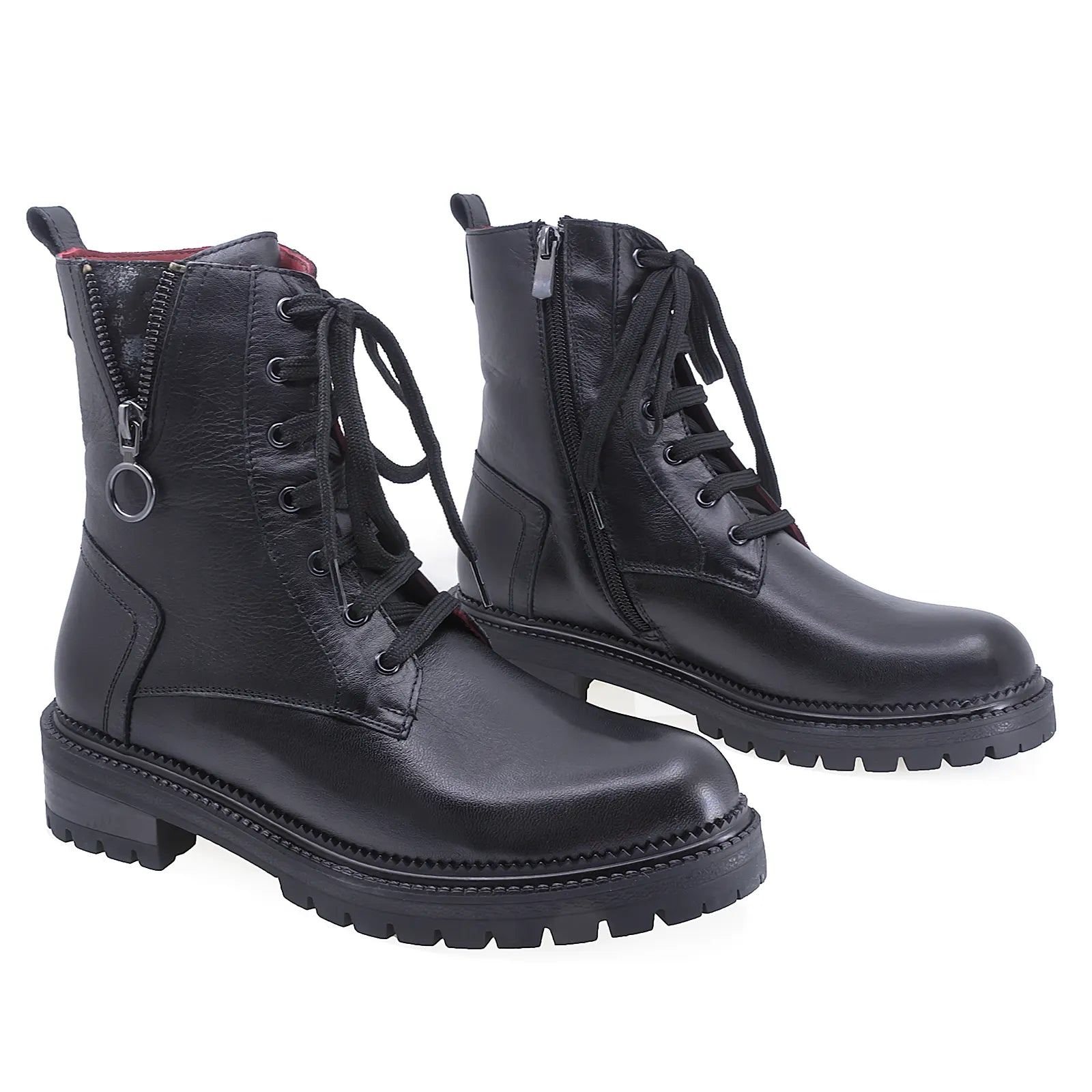 Ghete Dama Casual Anna Viotti Piele Naturala D54-1903-95 Negru