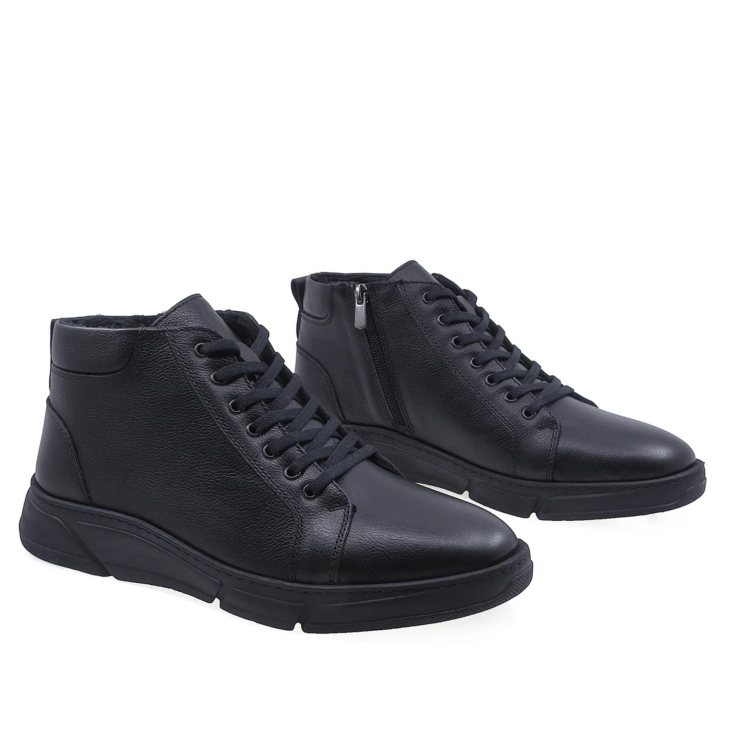 Ghete barbati casual Goretti piele naturala B69-280 negru