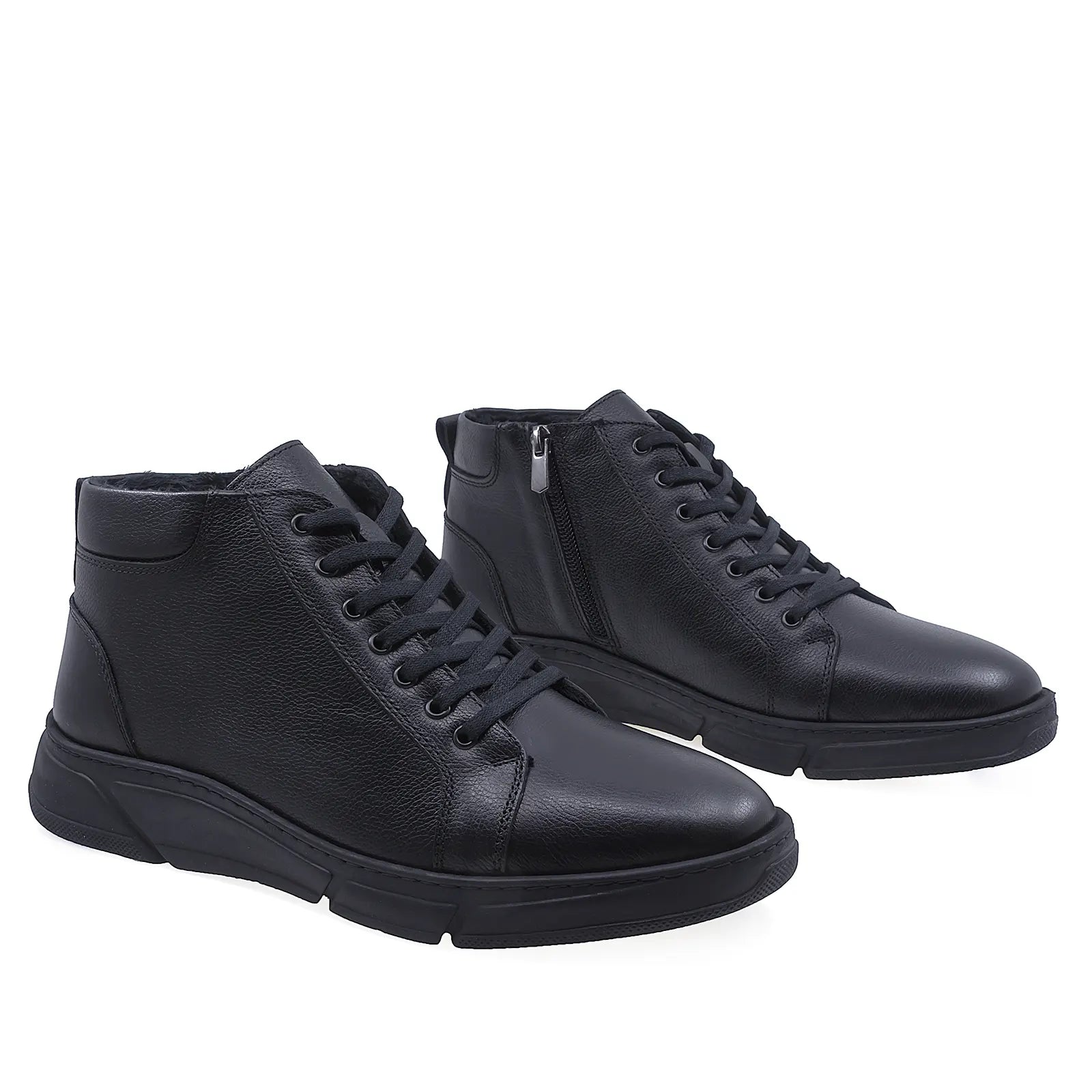 Ghete barbati casual Goretti piele naturala B69-280 negru