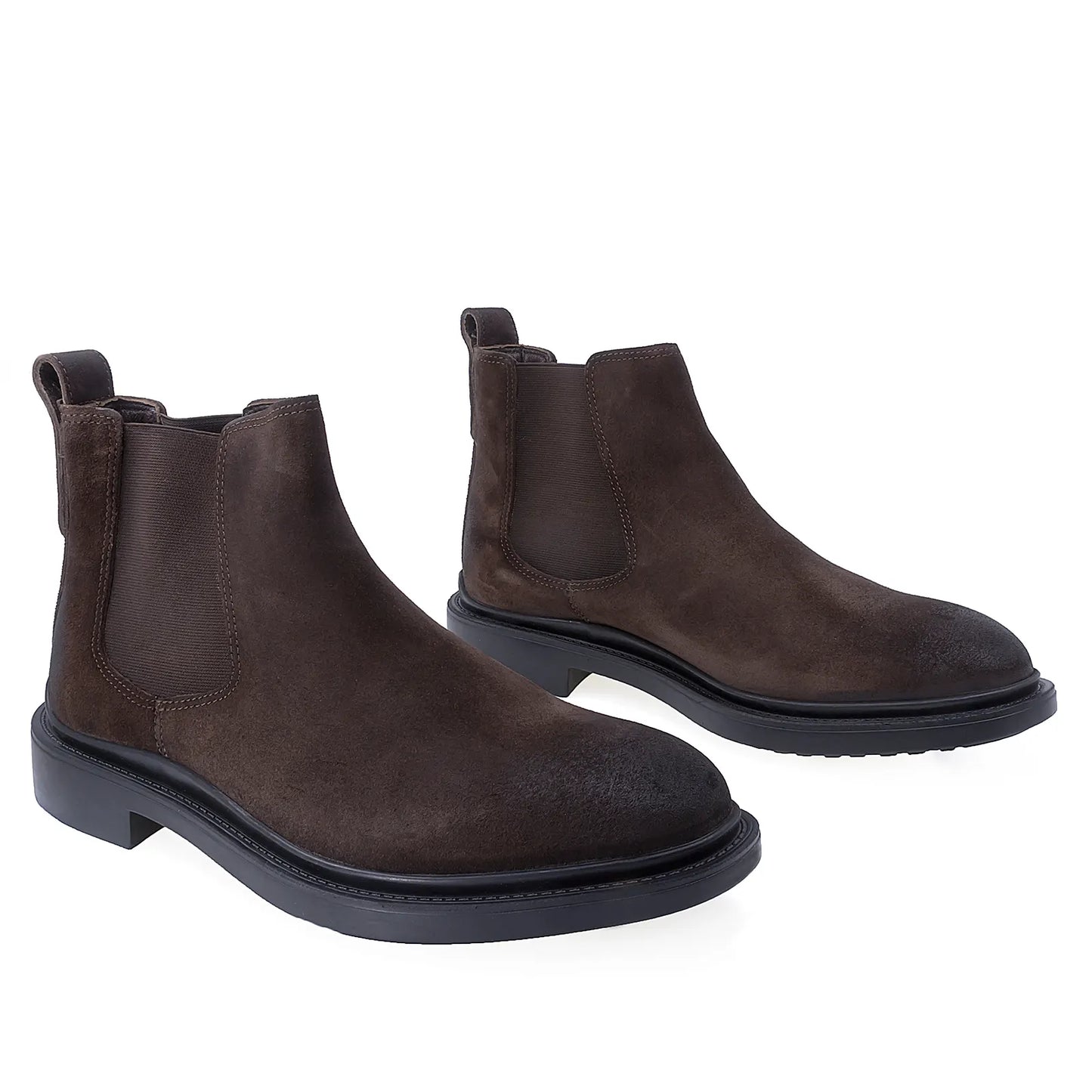 Ghete barbati casual Goretti piele intoarsa B36-2572-1013 maro