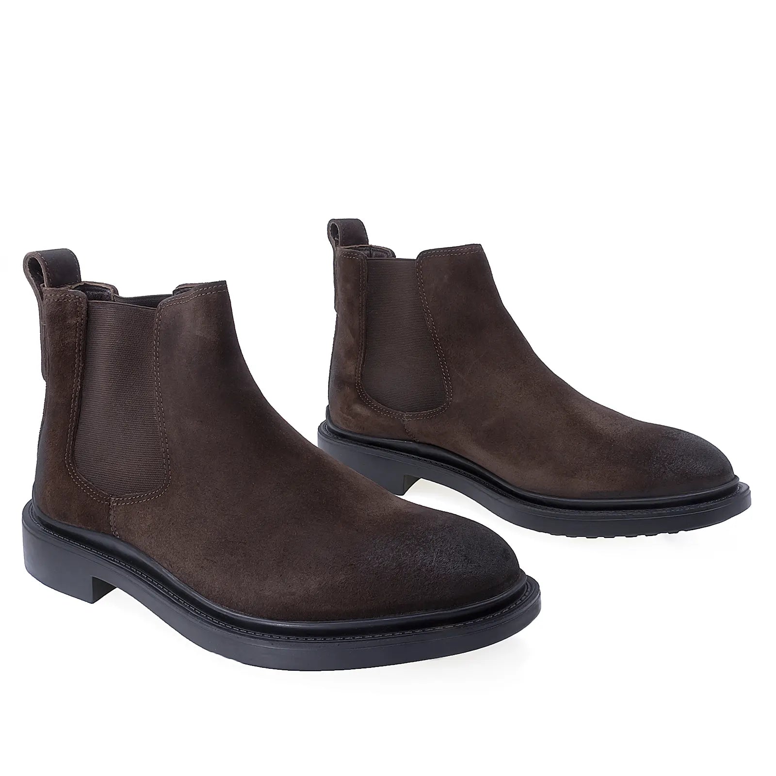 Ghete barbati casual Goretti piele intoarsa B36-2572-1013 maro