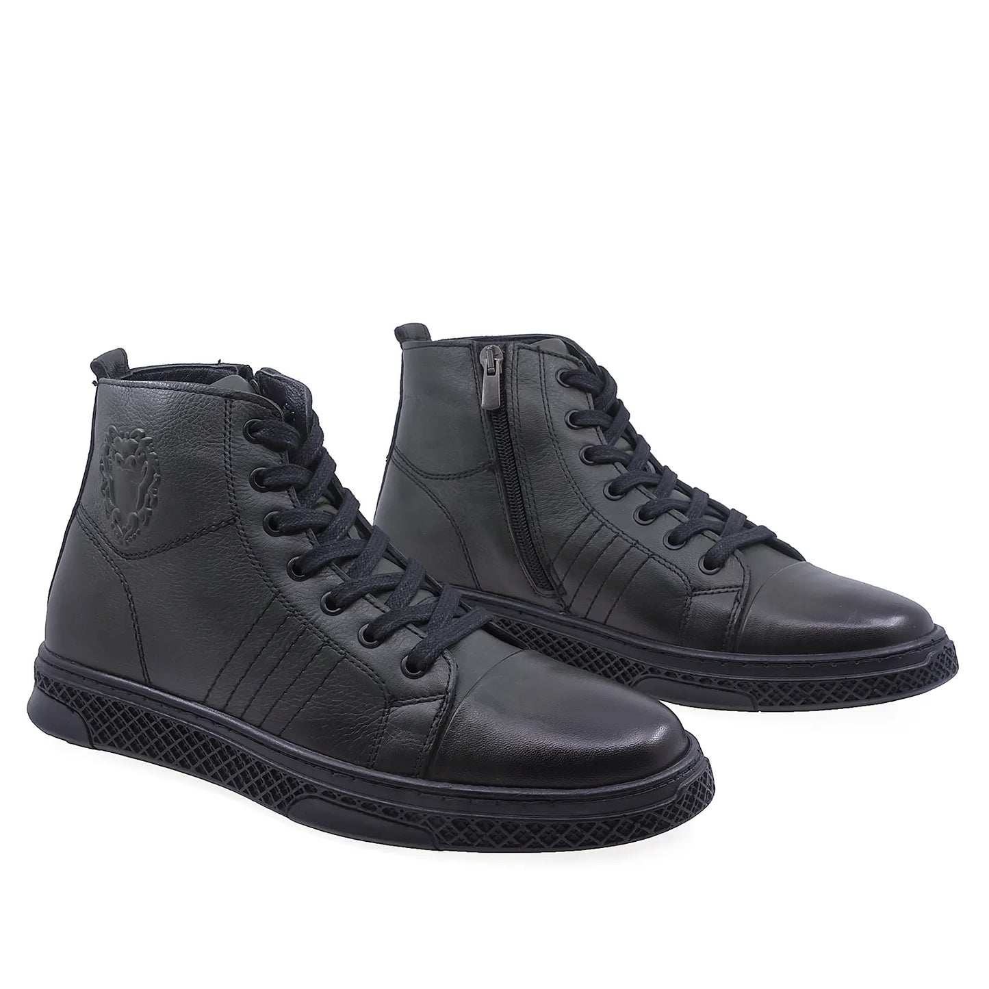 Ghete barbati casual Goretti piele naturala B36-0435 kaki