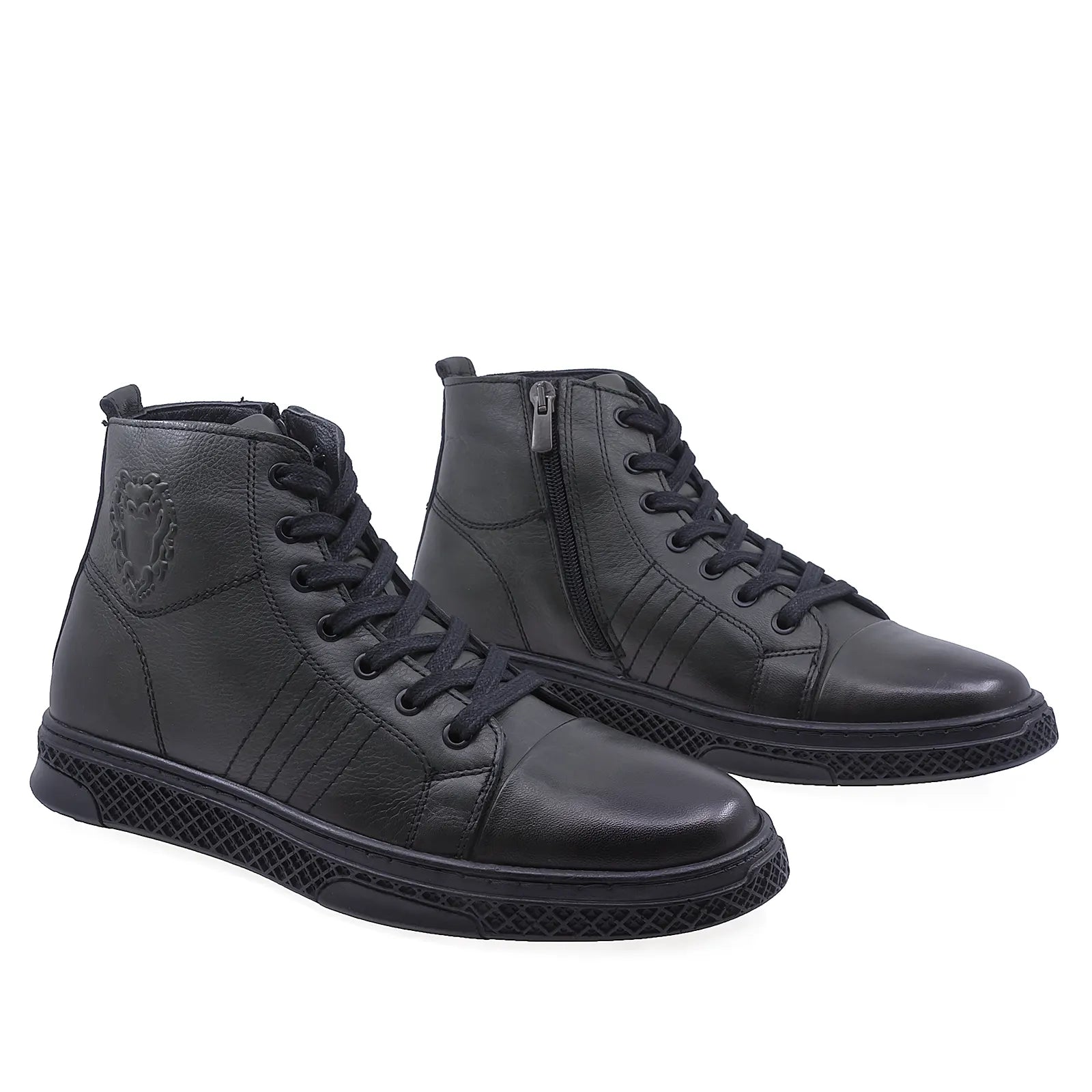 Ghete barbati casual Goretti piele naturala B36-0435 kaki