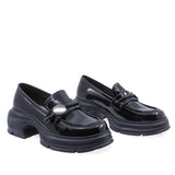 Pantofi Dama Casual Anna Viotti Piele Lacuita D105-4200D-LV134-NT-02 Negru