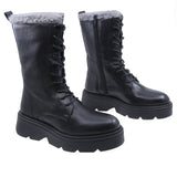 Cizme Dama Casual Anna Viotti Piele Naturala D201-1034 Negru