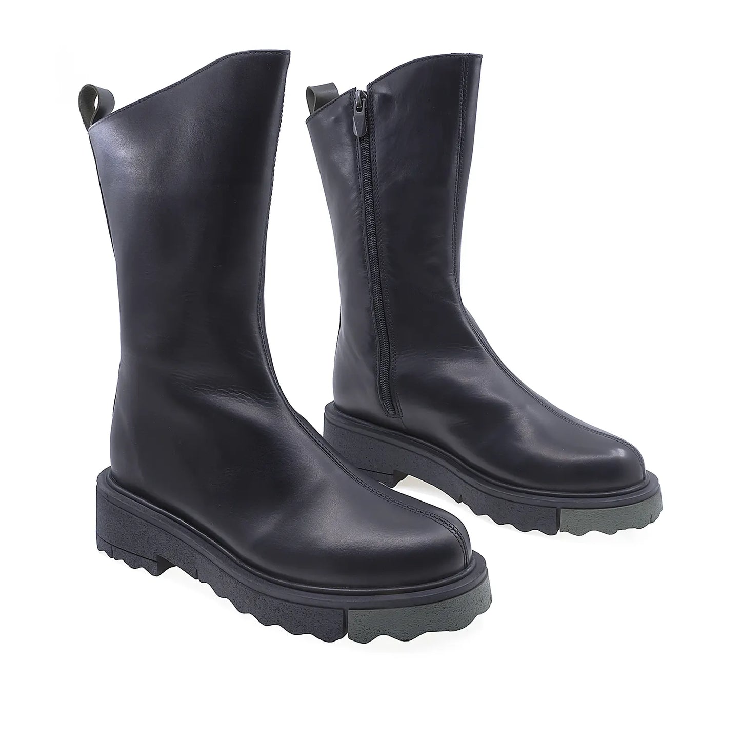 Ghete Dama Casual Anna Viotti Piele Naturala D44-4448 Negru