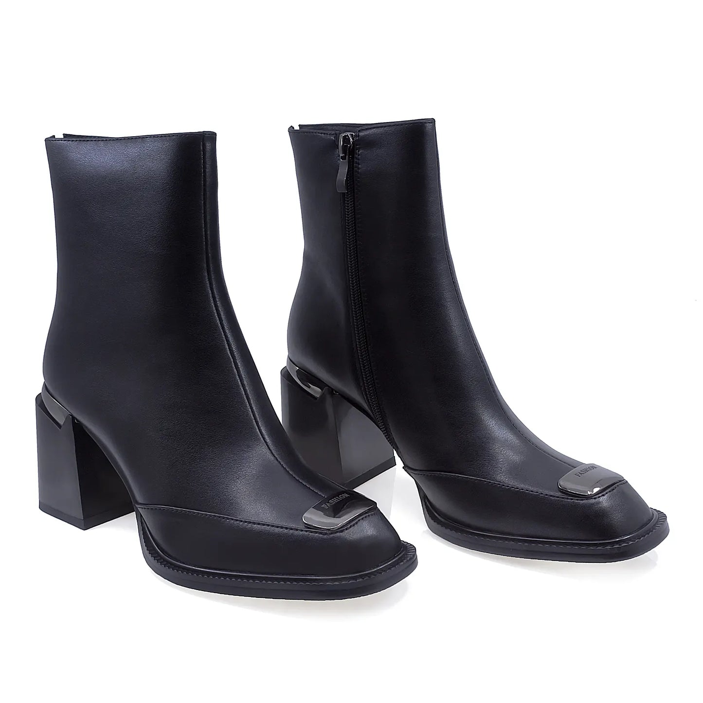 Ghete Dama Elegante Anna Viotti Piele Naturala D112-GAW2534 Negru