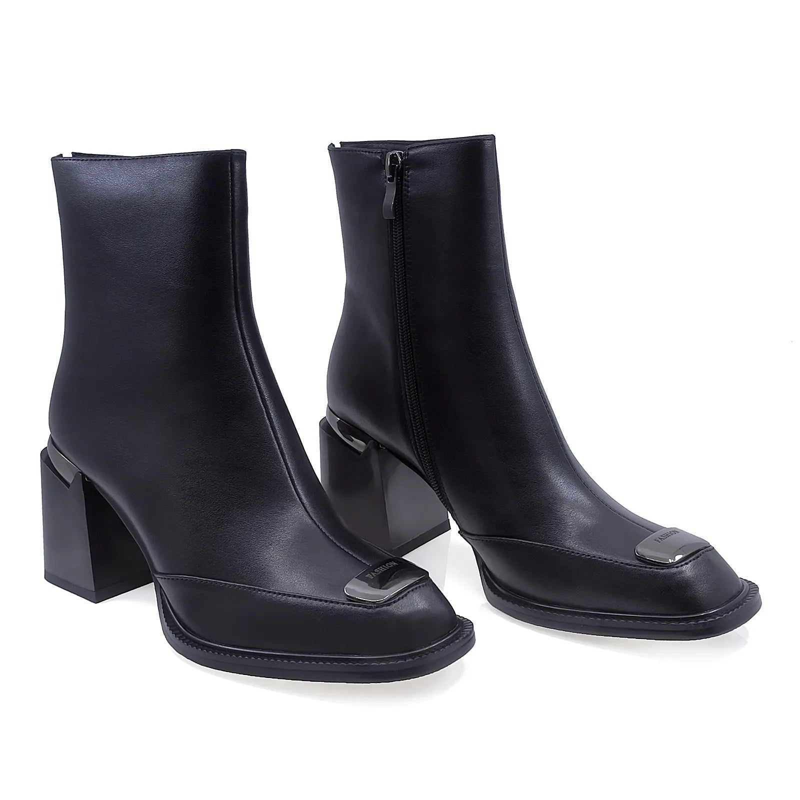 Ghete Dama Elegante Anna Viotti Piele Naturala D112-GAW2534 Negru