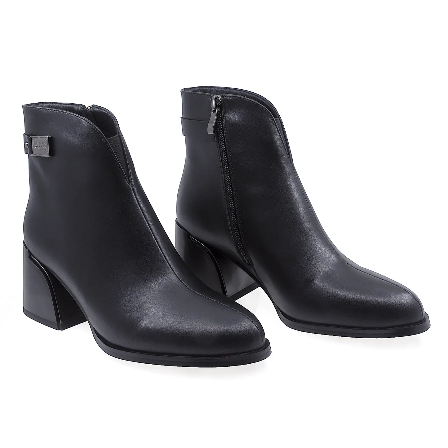 Ghete Dama Elegante Anna Viotti Piele Naturala D112-GAW2561 Negru