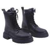 Ghete Dama Casual Anna Viotti Piele Naturala D30-118 Negru