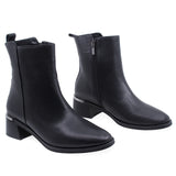 Ghete Dama Elegante Anna Viotti Piele Naturala D50-4229 Negru