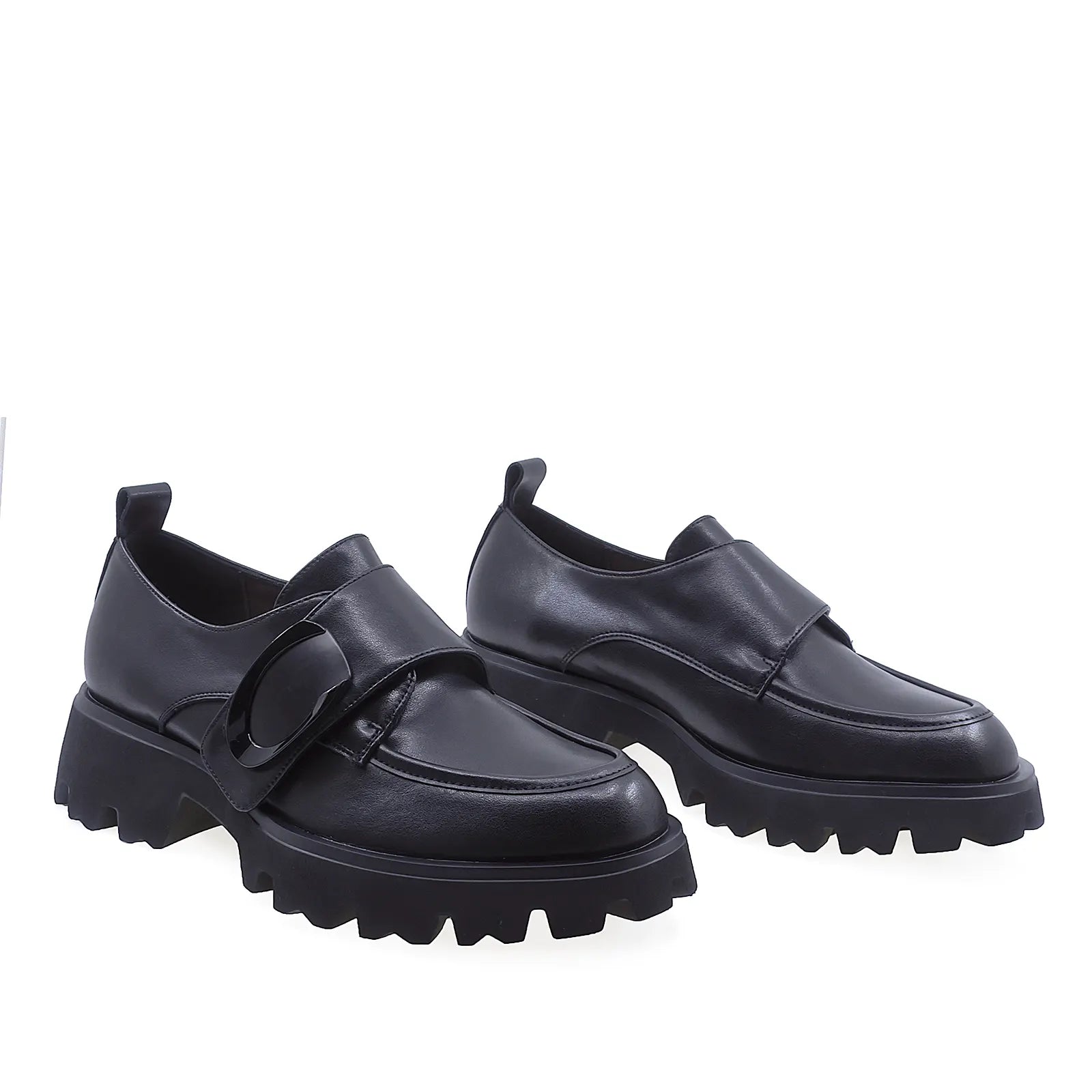 Pantofi Dama Casual Anna Viotti Piele Naturala D105-4306D-LV276-NT-01 Negru